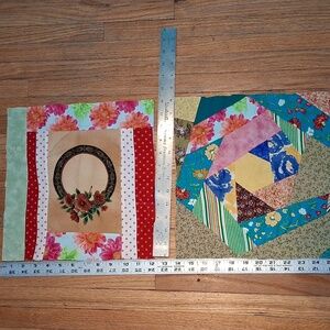 Handmade Patchwork Quilt Squares for Crafts For Sewing 4244
